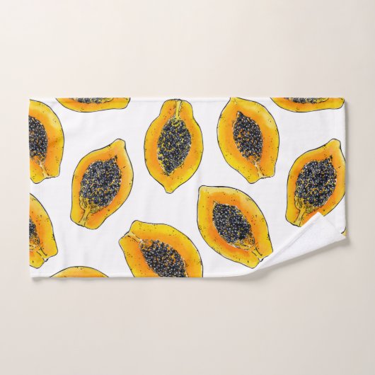 Tranches de Papaya (Serviette à main)