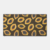 Tranches de Papaya sur brun foncé (Recto)