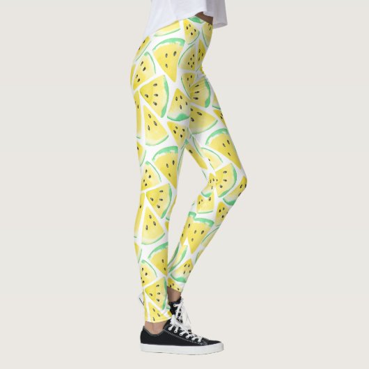 Tranches de pastèque jaune leggings motifs (Droite)