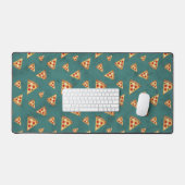 Tranches de pizza cool motif sarcelle vintage (Clavier et souris)