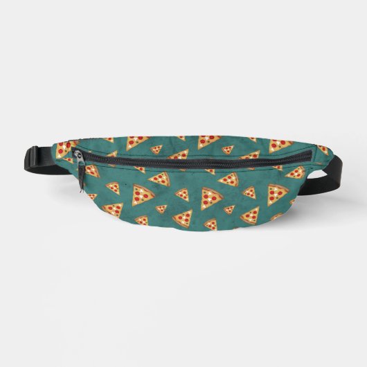 Tranches de pizza cool motif vert sarcelle vintage (Recto)