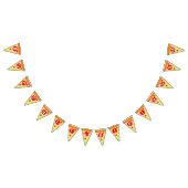 Tranches de viande de pizza mignonne Drapeaux de B (Tout)