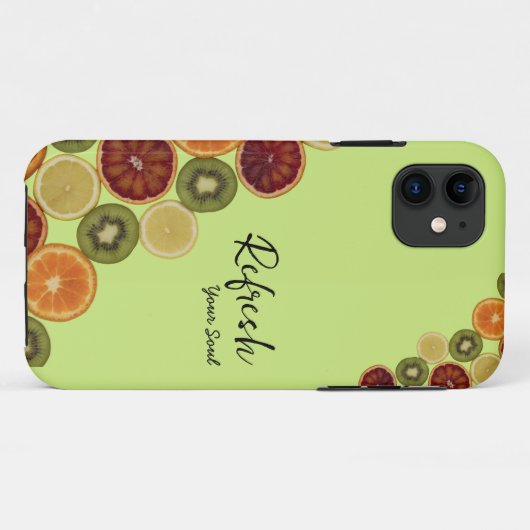 Tranches divers fruits frais coque iphone (Dos (Horizontal))