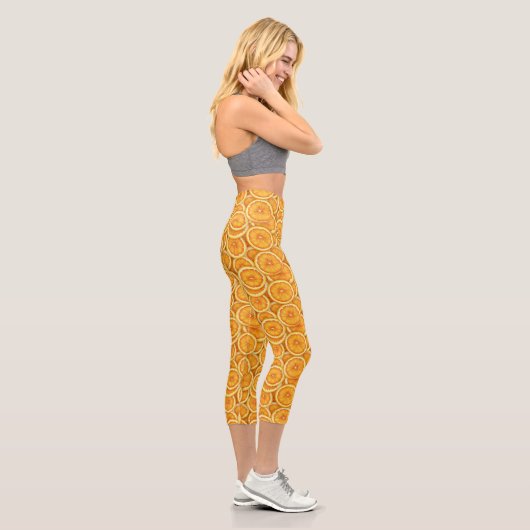 Tranches d'orange - Cute Capris Leggings (Droite)