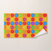 Tranches d'orange fraîches et colorées (Serviette à main)