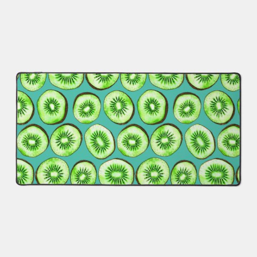 Tranches Kiwi sur turquoise (Recto)