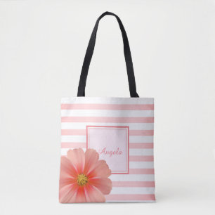 Trandy Striped, Daisy-Personalized Draagtas