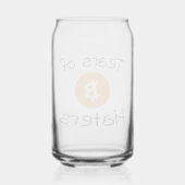 Tranen van Bitcoin Haters BTC Crypto Blikvorm Glas (Achterkant)