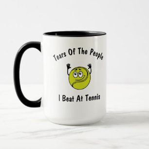 tranen van de mensen die ik in Tennis sla Mok