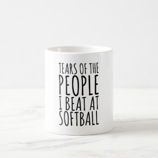 tranen van de mensen die ik sla bij Softball Koffiemok