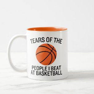 Tranen van de Mensen die ik Versloeg bij Basketbal Tweekleurige Koffiemok