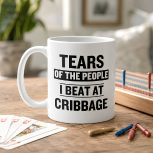 Tranen van de Mensen die ik Versloeg bij Cribbage Mok