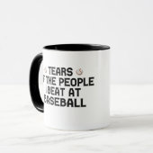 Tranen Van De Mensen Die Ik Versloeg Bij Honkbal G Mok (Voorkant links)