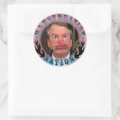 Tranen van een clown ronde sticker (Tas)