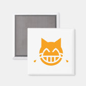 Tranen van Joy Emoji Cat Magneet (Voorkant / Achterkant)