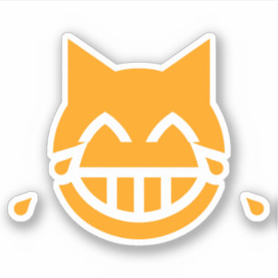 Tranen van Joy Emoji Cat Sticker