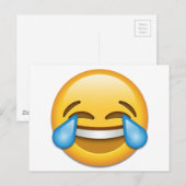 tranen van Joy emoji grappig Briefkaart (Voorkant / Achterkant)