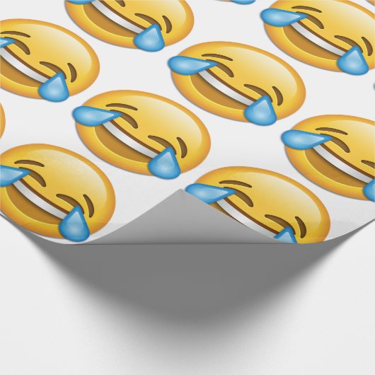 tranen van Joy emoji grappig Cadeaupapier (Hoek)