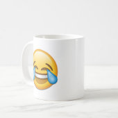 tranen van Joy emoji grappig Koffiemok (Voorkant links)