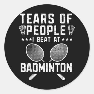 Tranen Van Mensen Die Ik Versloeg In Badminton Spe Ronde Sticker