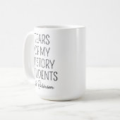 Tranen van mijn geschiedenis studenten, leraar waa koffiemok (Voorkant links)
