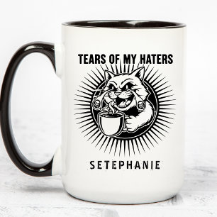 Tranen Van Mijn Haters Mok, Grappige Katten Mok, H Mok