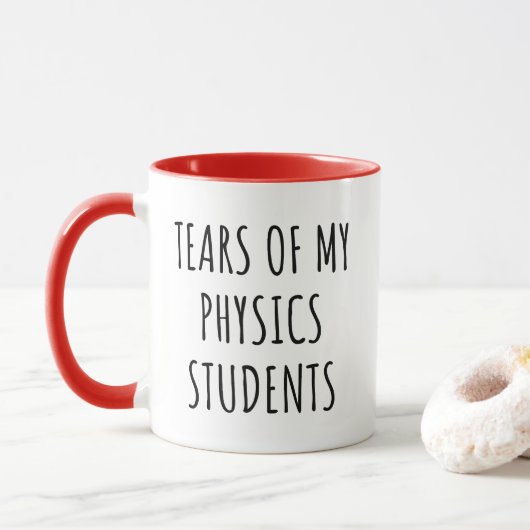 Tranen van mijn natuurkundestudenten mok grappige (Met donut)