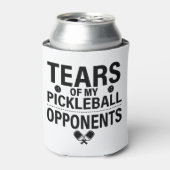 Tranen van mijn Pickleball Funny minimale Pickleba Blikjeskoeler (Blikje Voorkant)