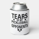Tranen van mijn Pickleball Funny minimale Pickleba Blikjeskoeler (Blikje Achterkant)