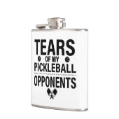 Tranen van mijn Pickleball Funny minimale Pickleba Heupfles (Links)