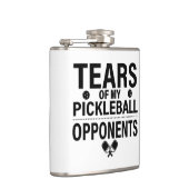 Tranen van mijn Pickleball Funny minimale Pickleba Heupfles (Rechts)