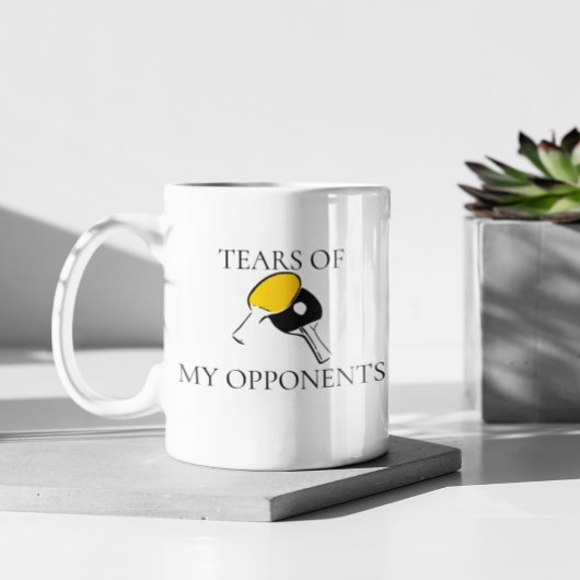 Tranen van Mijn Tegenstanders Ping Pong Koffiemok