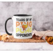 Tranen van mijn tegenstanders ping pong moderne zw mok