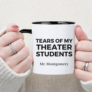 Tranen van mijn theaterscholieren Grappige leraar Mok