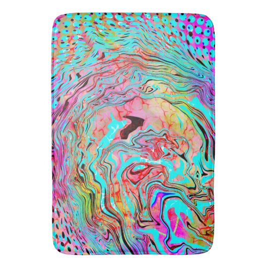 Tranquability Abstracte Fluid Art Badmat (Voorkant Verticaal)