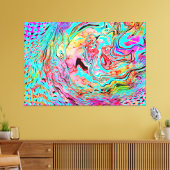 Tranquability Abstracte Fluid Art Canvas Afdruk (Insitu (Woonkamer))