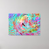 Tranquability Abstracte Fluid Art Canvas Afdruk (Voorkant)