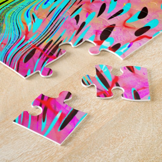 Tranquability Abstracte Fluid Art Legpuzzel (Zijkant)