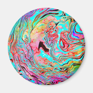 Tranquability Abstracte Fluid Art Magneet