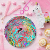 Tranquability Abstracte Fluid Art Papieren Bordje (Feest)