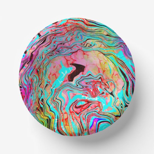 Tranquability Abstracte Fluid Art Papieren Kommen (Voorkant)