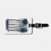 Tranquil Abstracte bomen Bagagelabel (Voorkant horizontaal)