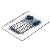 Tranquil Abstracte bomen Notitieboek (Linkerzijde)