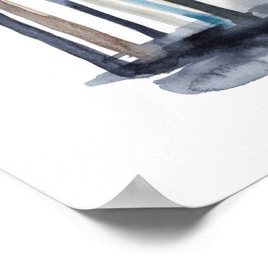 Tranquil Abstracte bomen Poster (Hoek)