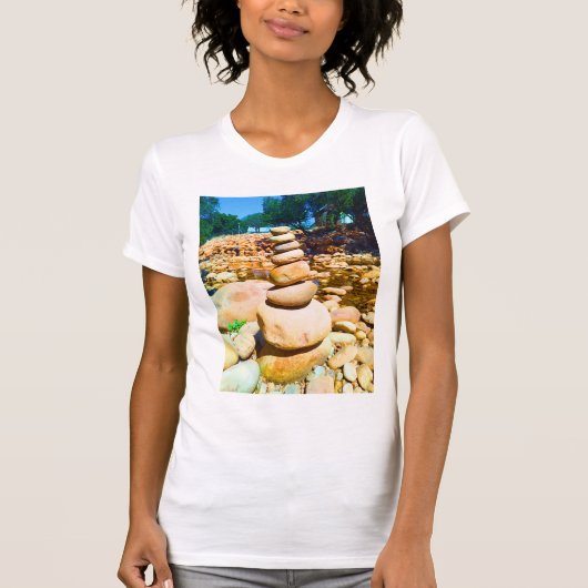Tranquil Balancing Rocks - Eester Rivier T-shirt (Voorkant)