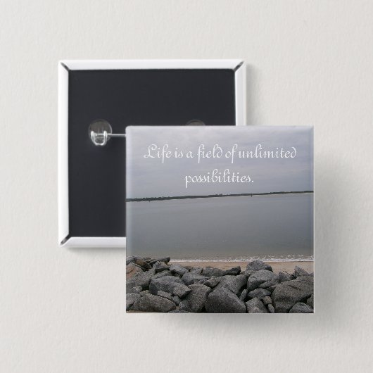 Tranquil Beach Button (Voorkant /achterkant)