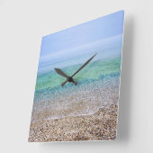 Tranquil Beach Square Wall klok (Hoek)
