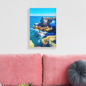 Tranquil Beach Wild Nature Canvas Afdruk (Insitu (Woonkamer))