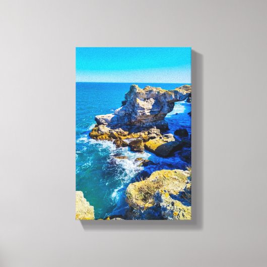 Tranquil Beach Wild Nature Canvas Afdruk (Voorkant)