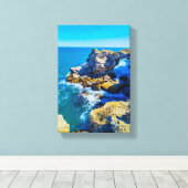 Tranquil Beach Wild Nature Canvas Afdruk (Insitu (Houten vloer))